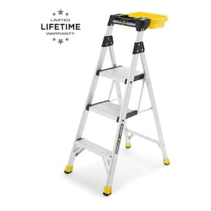 4.5 ft. Aluminum Dual Platform Heavy-Duty Ladder with Project Bucket (9 ft. Reach), 300 lb. Capacity Type IA Duty Rating