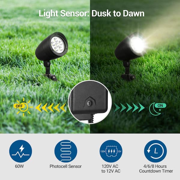 DEWENWILS Low Voltage 60-Watt Polycarbonate Landscape