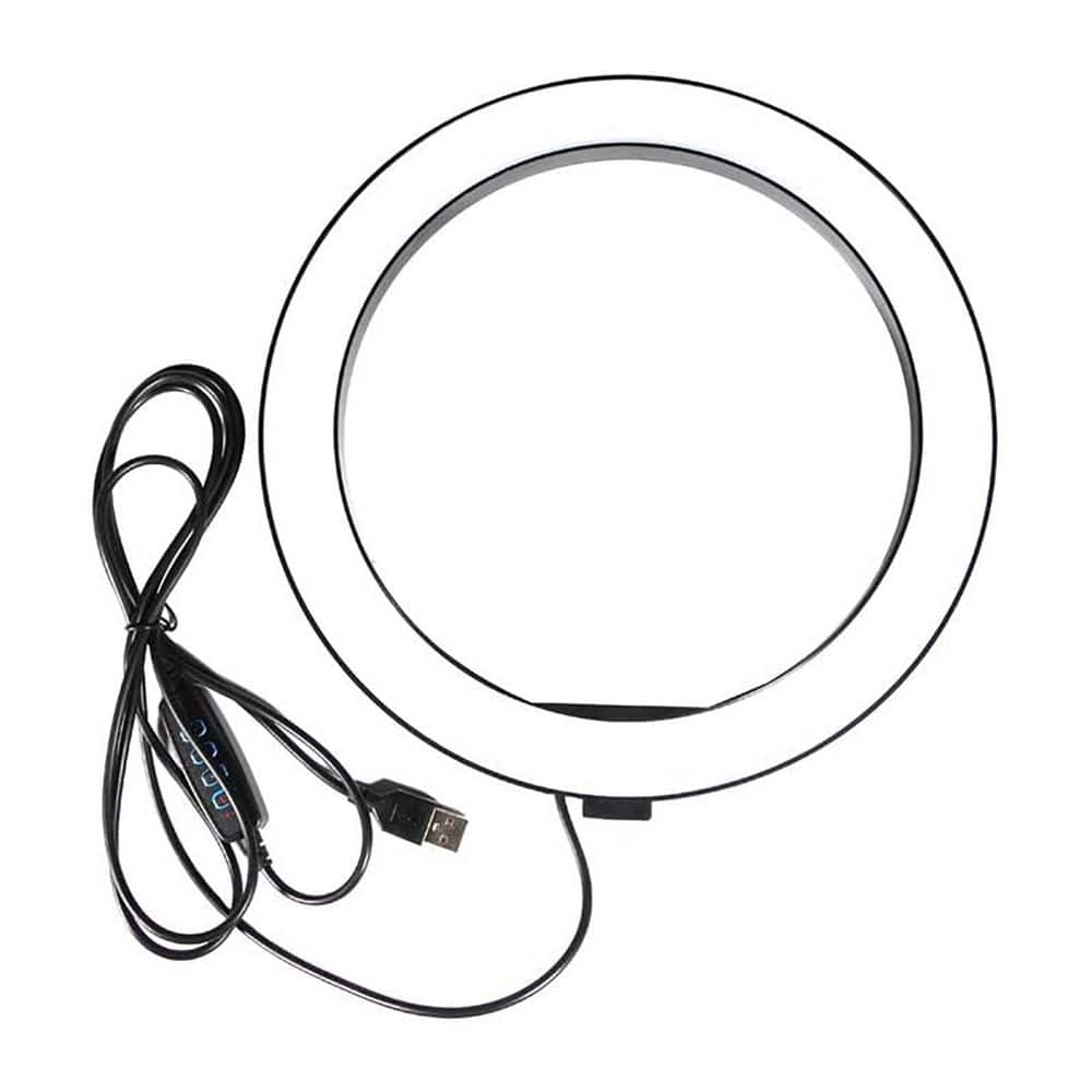10.2 in. White Ring Light with 3 Light Modes 10 Brightness Levels USB Powered for Live Stream Makeup YouTube price history on PriceWatchPro