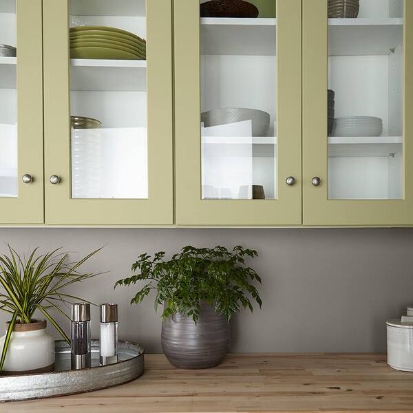 Behr Premium Plus 1 Gal S340 4 Back To Nature Hi Gloss Enamel Interior Exterior Paint The Home Depot