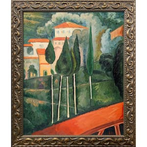 Landscape, Southern France Amedeo Modigliani Elegant Gold Framed Abstract Oil Painting Art Print 25.5 in. x 29.5 in.