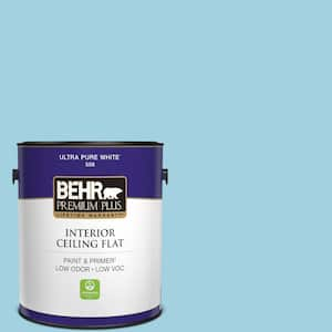 1 gal. #M480-3 Bengal Blue Ceiling Flat Interior Paint