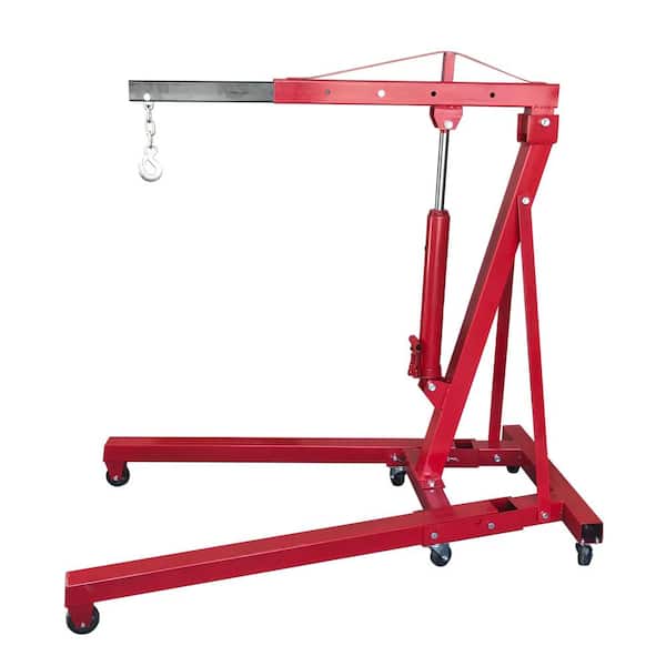Karl home 2-Ton Floor Engine Crane Lift Red