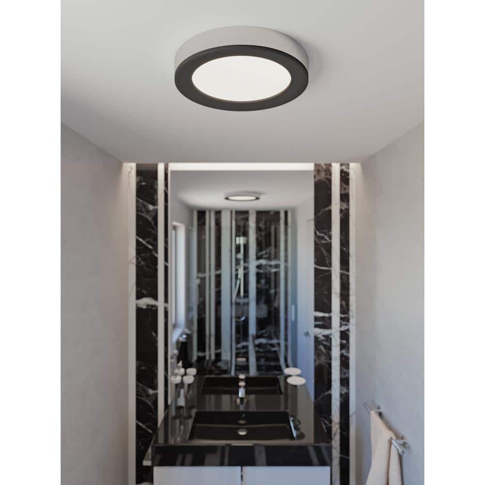 Alta 12" Chrome Glass LED Indoor/Outdoor Flush Mount