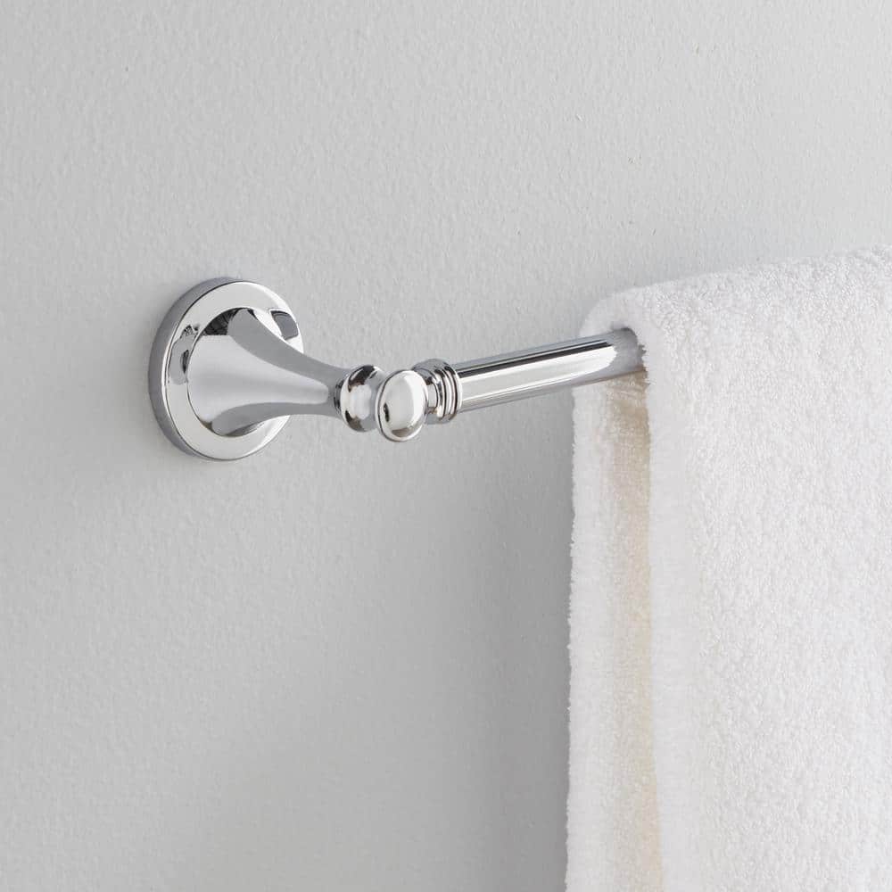 Delta 24" Polished Chrome Wall Mounted Towel Bar