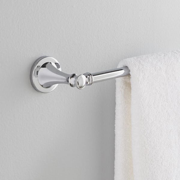 Silverton 24 in. Wall Mount Towel Bar Bath Hardware Accessory in Polished Chrome