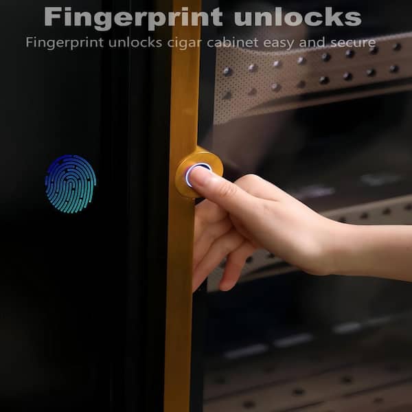 Cigar Cooler Humidors, 850 Counts Capacity, Electric Wine Chiller with Spanish Cedar Wood Drawer Shelves