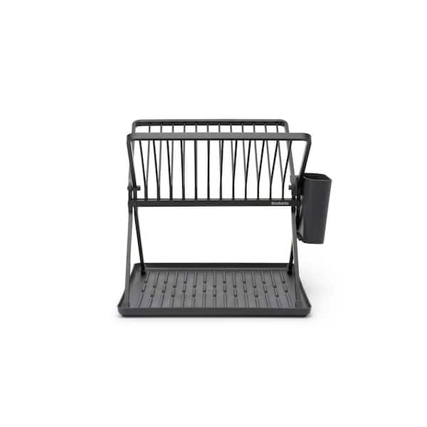 Over the Sink Foldable Dish Drying Rack in Stainless Steel Grey (17.8' –  ViralTikTokThings