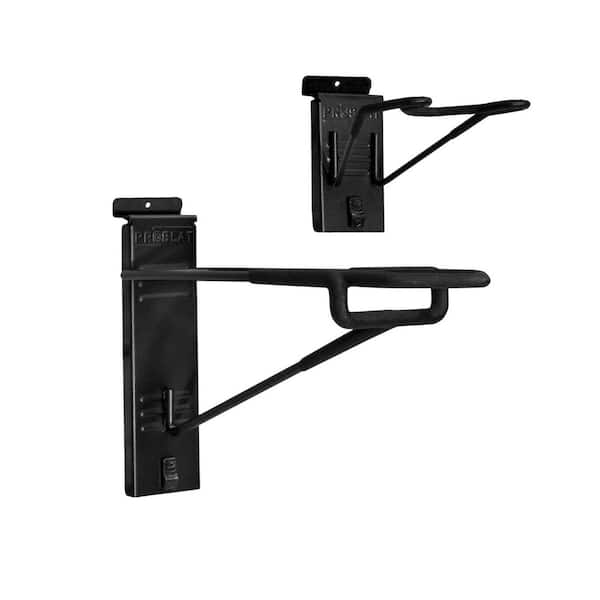 Stealth Vertical Single Firearm Holder 24 in. H x 2.75 in. W Slat Wall Panel Accessory Hooks in Black
