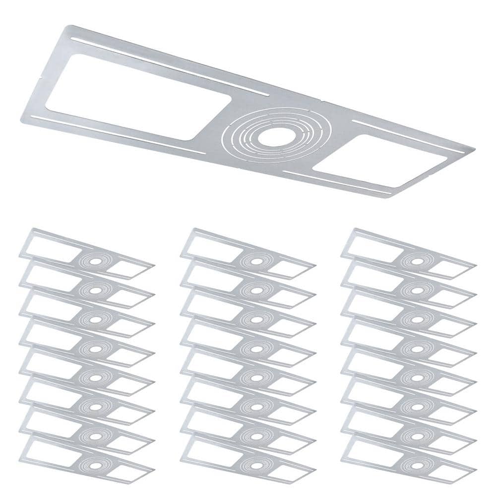 New Construction Mounting Plate, 2-3-3.75-4-5-6 in., Shallow Retrofit LED Downlight with J-Box Housing (24-Pack) price history on PriceWatchPro