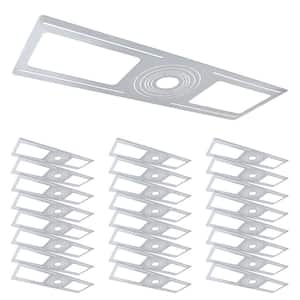 New Construction Mounting Plate, 2-3-3.75-4-5-6 in., Shallow Retrofit LED Downlight with J-Box Housing (24-Pack)