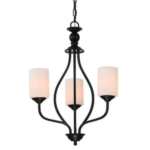 Millennium Lighting 5-Light Rubbed Bronze Chandelier with Etched