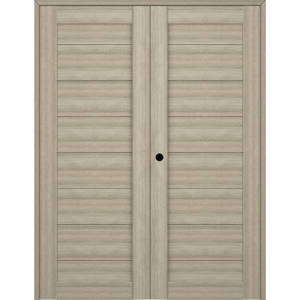 Belldinni Ermi 48 in. x 84 in. Right Hand Active Shambor Composite Wood Double Prehung Interior Door