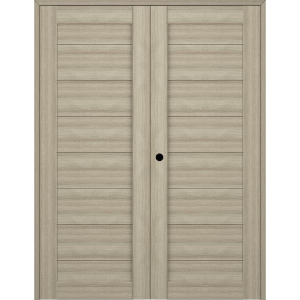 Belldinni Ermi 72 in. x 96 in. Right Hand Active Shambor Composite Wood Double Prehung Interior Door