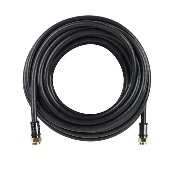 Commercial Electric 50 ft. RG-6 Coaxial Cable - Black
