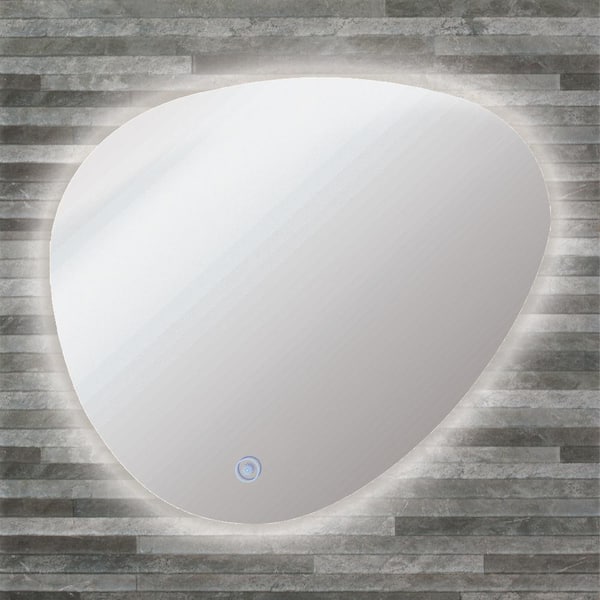 Transolid Harper 25.59 in. x 23.23 in. Single Frameless LED Mirror