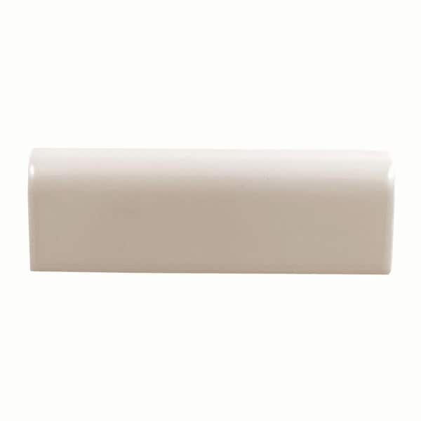 Daltile Semi-Gloss Almond 2 in. x 6 in. Ceramic V-Cap Trim Wall Tile (0.156 sq. ft. / piece)