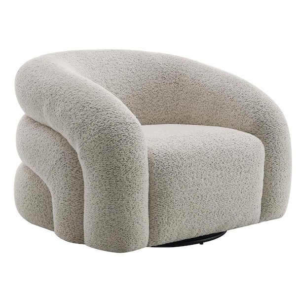 Acme Furniture Irma Gray Boucle Chair w/Swivel