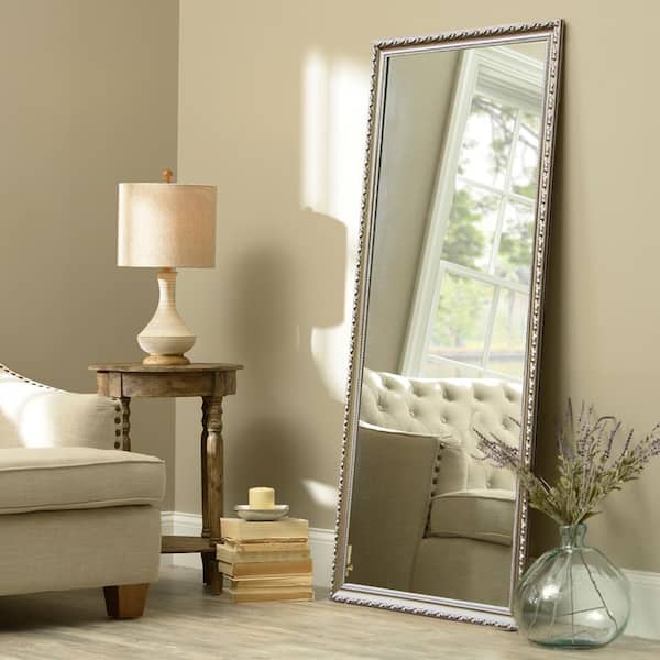 Dovelina Oversized Champagne Gold Composite Adjustable Mirror Glam Classic Mirror (64 in. H X 21 in. W)