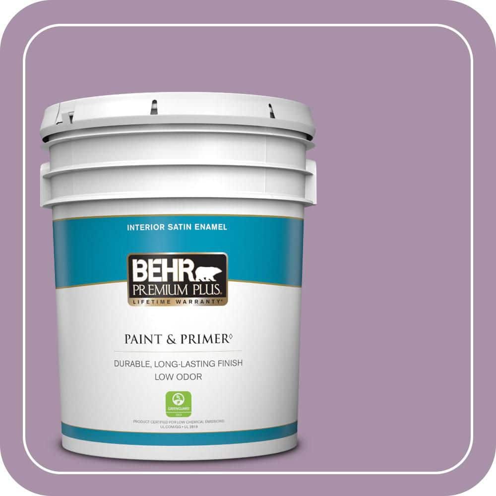 5 gal. #670D-5 Garden Flower Satin Enamel Low Odor Interior Paint & Primer price history on PriceWatchPro