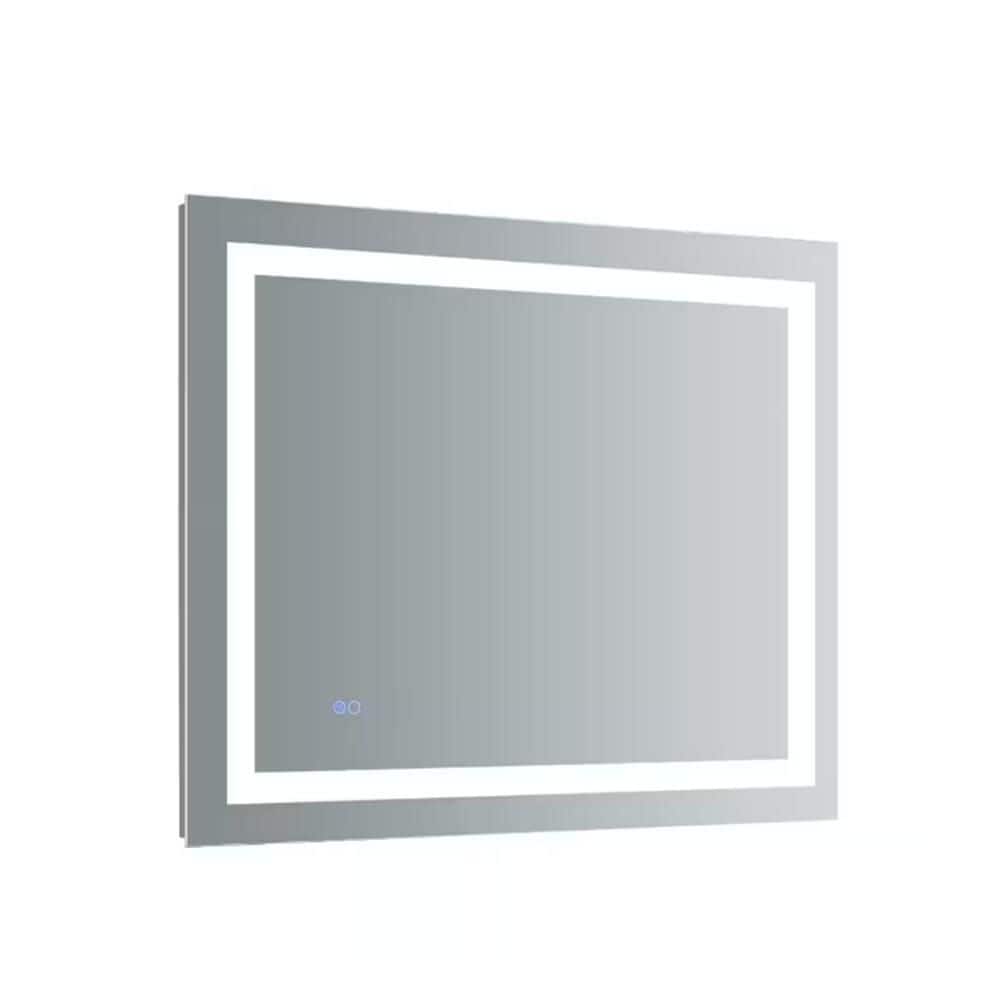 32 in. W x 24 in. H Rectangular LED Bathroom Mirror, Wall Mounted Vanity Mi
