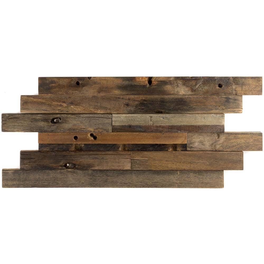 Timber Brown Beige Wood 4 in. x 8 in. Mosaic Wall Tile Sample price history on PriceWatchPro