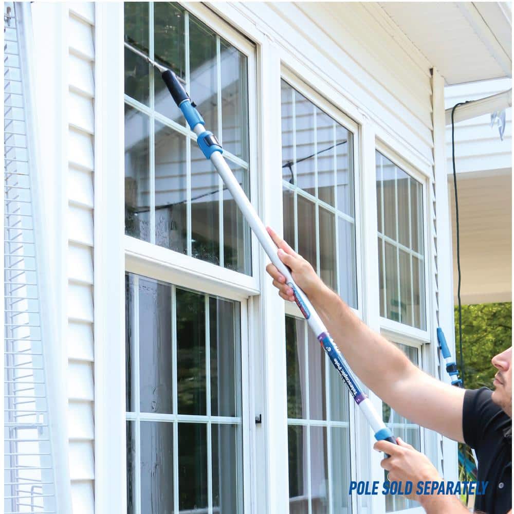 12-inch Stainless Steel and Plastic Window Squeegee with Rubber Blade