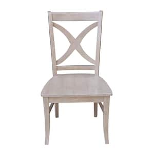 weathered gray wood dining chairs