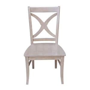 Salerno Weathered Taupe Gray Wood Dining Chair (Set of 2)