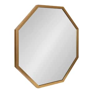 Laverty 28 in. x 28 in. Classic Octagon Framed Gold Wall Accent Mirror