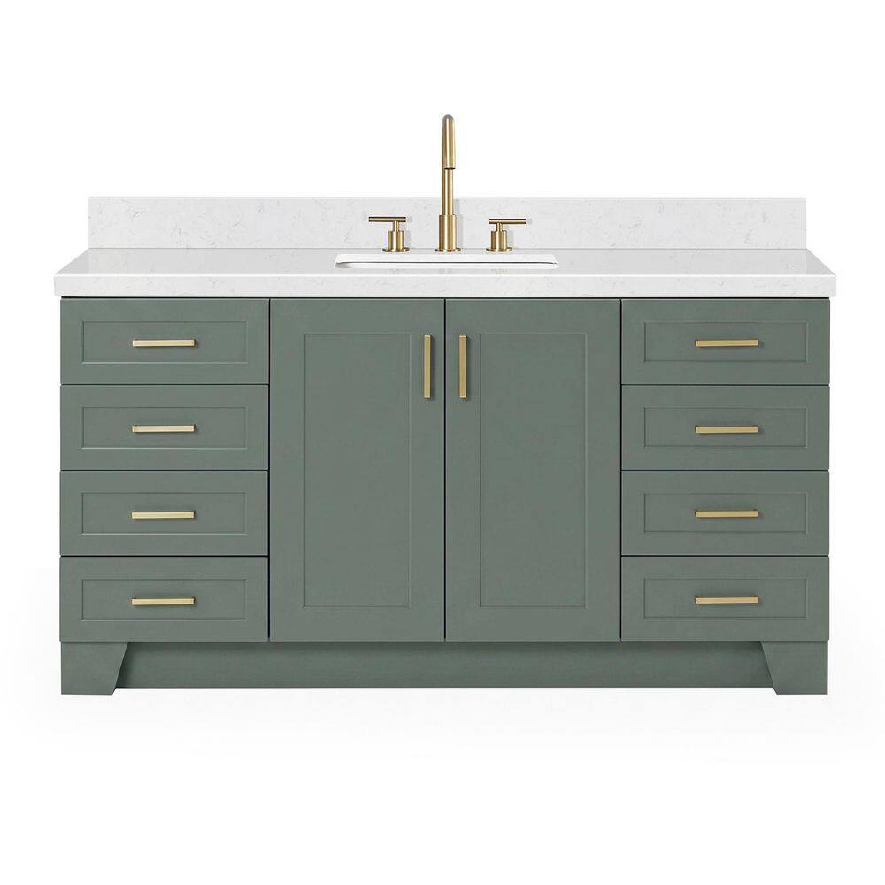 Taylor 66 in. Single Sink Freestanding Bath Vanity in Vintage Sage Green with Carrara White Quartz Top price history on PriceWatchPro