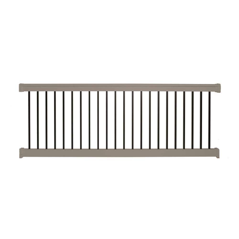 Reviews for Weatherables Vilano 3 ft. H x 8 ft. W Vinyl Khaki Railing ...
