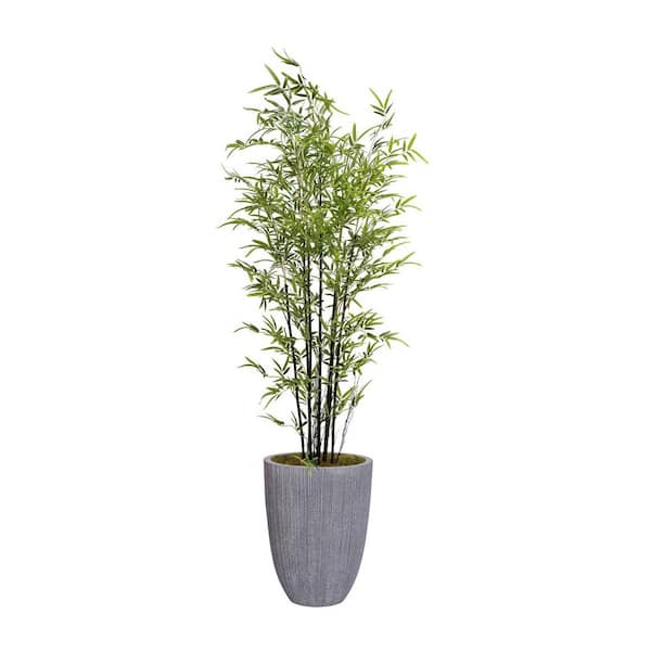 VINTAGE HOME 83 in. Artificial Bamboo Tree in sustainable planter
