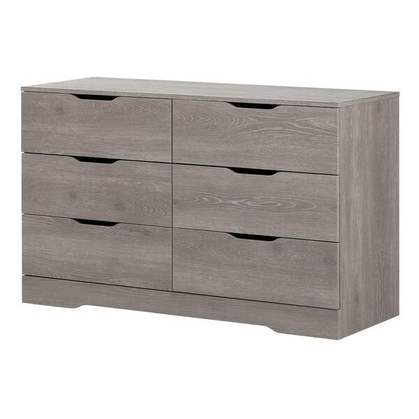 South Shore Holland 6-Drawer Sand Oak Dresser