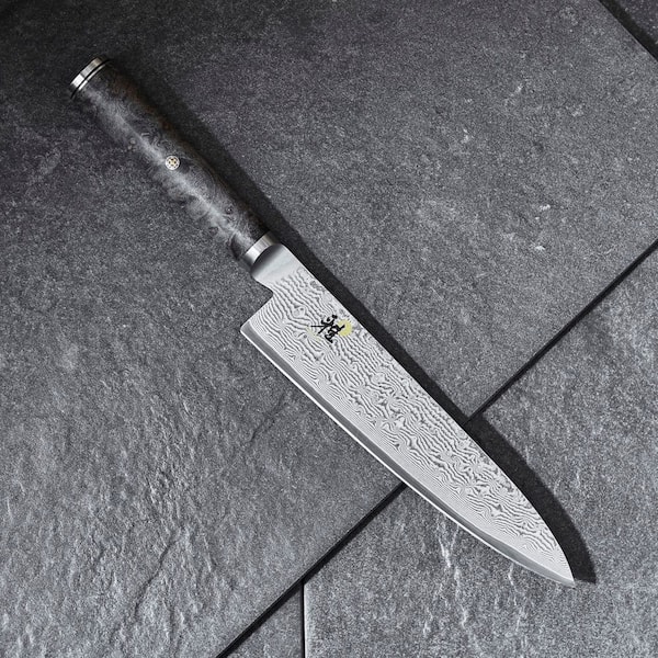 MIYABI Black 5000MCD67 8-inch Chef's Knife 1019509 - The Home Depot