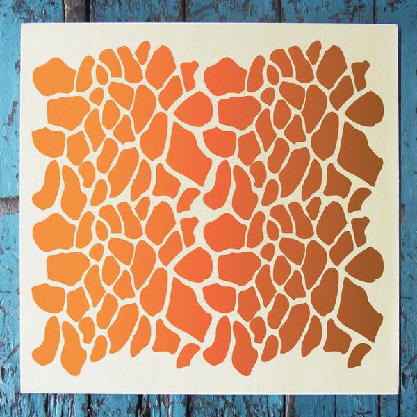 stencil1 giraffe print small stencil s1 pa 602 s