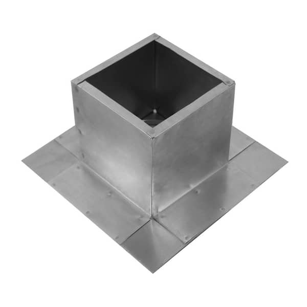 Active Ventilation Box is 6 in. Wide x 6 in. Long x 6 in. High Aluminum Roof Curb