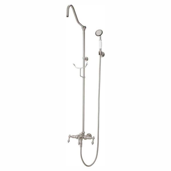 Elizabethan Classics ETS10 Wall-Mount Exposed Hand Shower Combo Kit in Satin Nickel (Shower Head not included) (Valve Included)