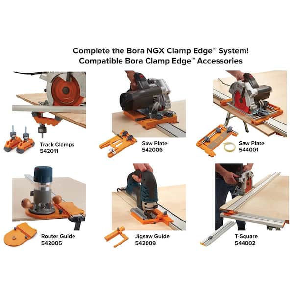 BORA NGX T-Square Clamp Edge Accessory 544002 - The Home Depot