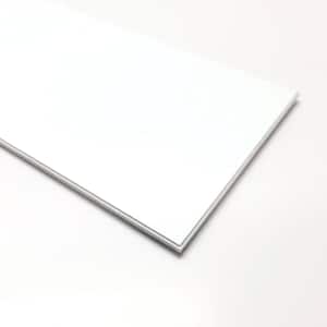 Subway 12 in. X 4 in. White Peel and Stick backsplash Stone Composite Wall Tile (10 sq.ft./Case)