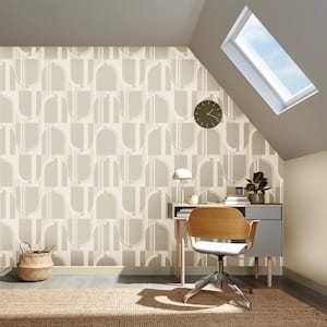 Marcia Taupe Wallpaper