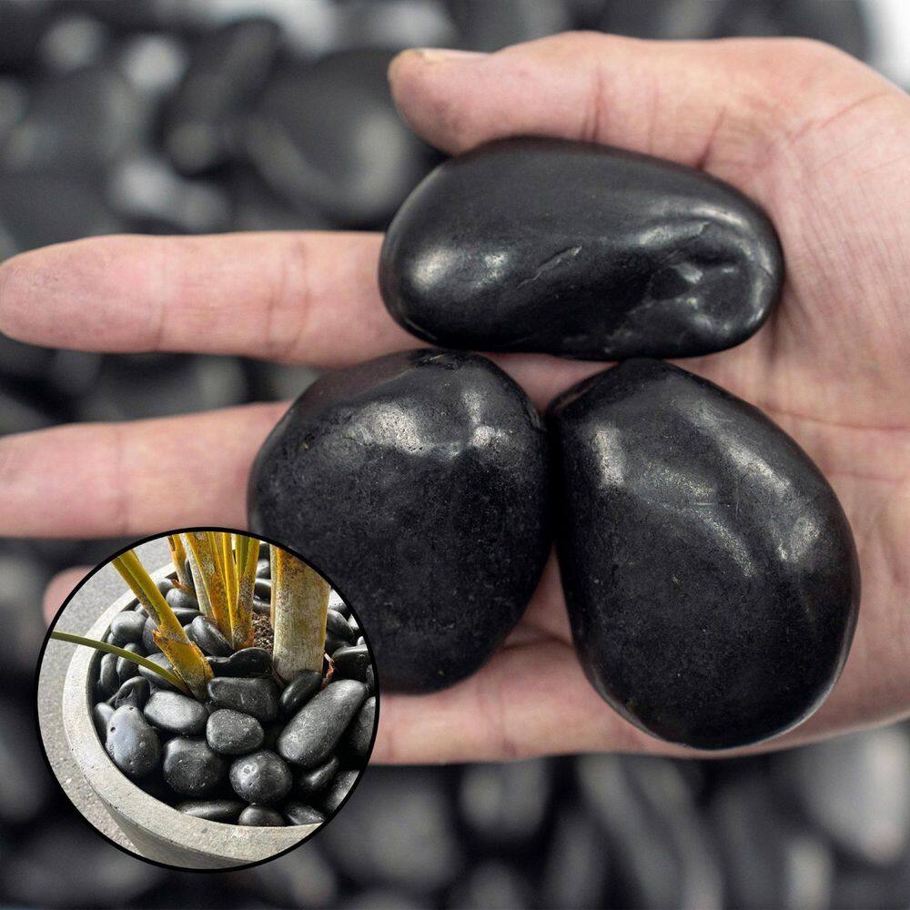 38lbs Decorative Garden Stone Outdoor Landscaping, 1-3 inch Polished ...