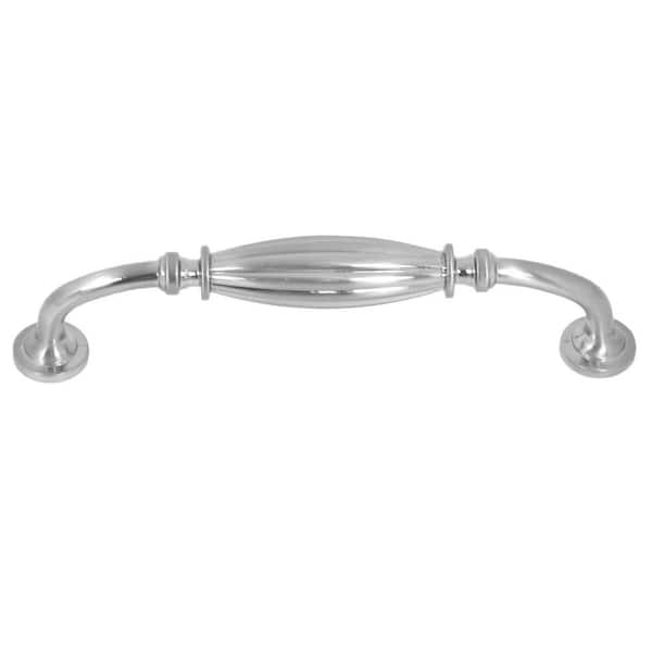 Stone Mill Hardware French Country 5 in. Center-to-Center Satin Nickel Cabinet Pull