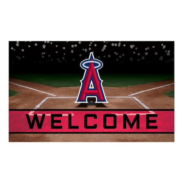 FANMATS MLB - Los Angeles Angels 18 in. x 30 in. Rubber Door Mat
