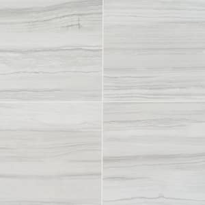 Saroshi Luminus White 11.81 in. x 23.62 in. Matte Porcelain Floor and Wall Tile (15.5 sq. ft./Case)