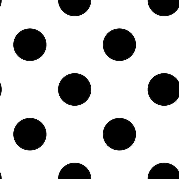 TRANSFORM Transform Dots Black Peel and Stick Wallpaper