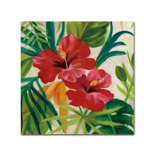 18 in. x 18 in. Tropical Jewels II v2 Crop by Silvia Vassileva Floater Frame Nature Wall Art