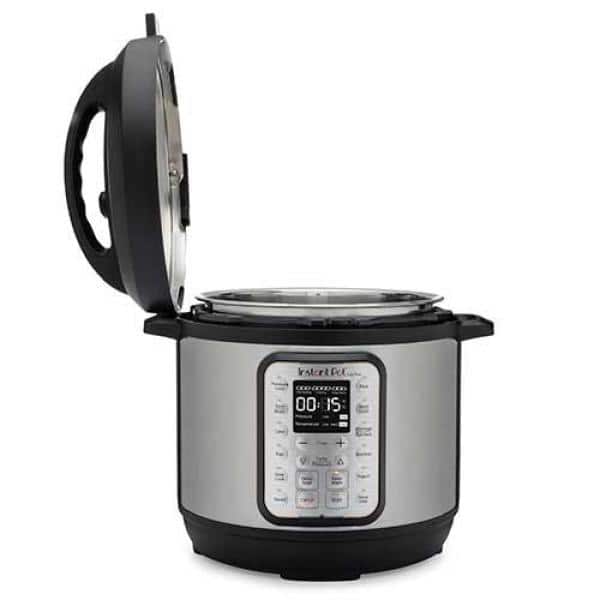 140-0021-01 Instant Pot Duo Crisp Stainless Steel Pressure Cooker 8 qt  Black/Silver