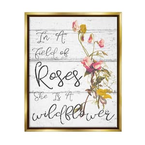  In a Field of Roses She is A Wildflower Print, Girl Nursery  Prints, Girl Quotes, She is a Wildflower Wall Art, Quote Prints for Girl  Baby, Nursery Wall Decor, No Frame (