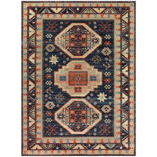 Home Decorators Collection Woven Treasures Multicolored 3 ft. x 7 ft. Medallion Runner Rug